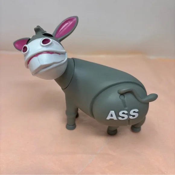 Gray Donkey Action Figure Toy with Pink Accents - Picture 11 of 14